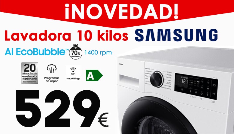 lavadora SMSUNG 10 KILOS